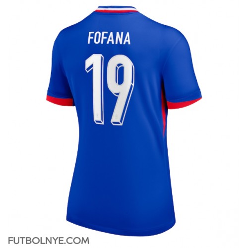 Camiseta Francia Youssouf Fofana #19 Primera Equipación para mujer Eurocopa 2024 manga corta